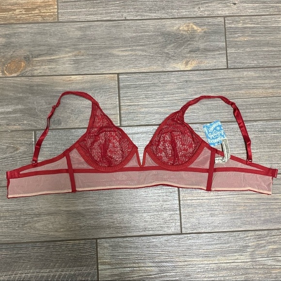 BACK IN STOCK! NWT Free People Longline Bra XS Tameeka Lace Underwire Bralette - Picture 3 of 12